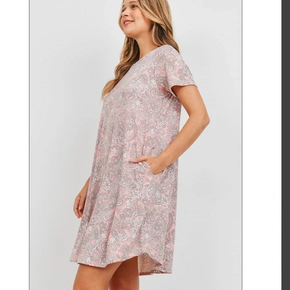 Bungalows Boutique Dress - XL NWT pink - Picture 3 of 9